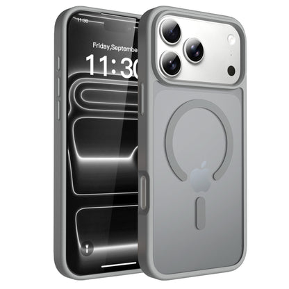 Translucent Matte Phone Case For iPhone 17 Pro Max Air 16E 15 Plus 16 Pro For Magsafe Wireless Charging Protector Cover