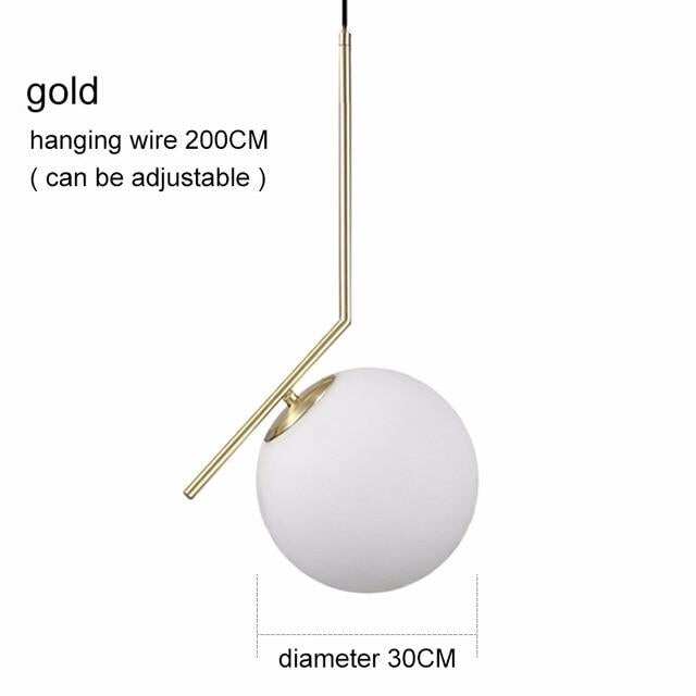 Modern Glass Ball Pendant Lights For Dining Room Indoor Home Kitchen Fixtures Hanging Lamp Bar Restaurant Decor Luminaire Lustre