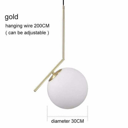 Modern Glass Ball Pendant Lights For Dining Room Indoor Home Kitchen Fixtures Hanging Lamp Bar Restaurant Decor Luminaire Lustre
