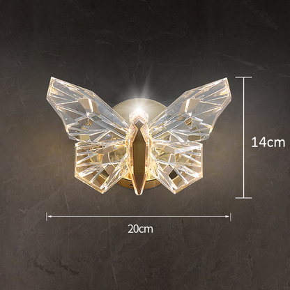 Nordic LED Butterfly Wall Lamp Indoor Lighting Fixture Living Bedside Bedroom Modern Home Decoration Wall Light Sconces