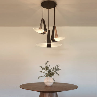 Nordic Designer Leather LED Chandelier Kitchen Coffee Tables Dining Room Bedroom Pendant Lights Home Decor Lamps