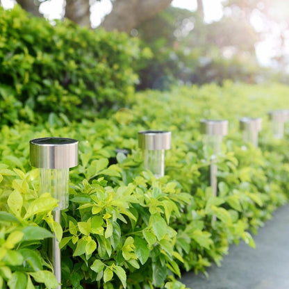 LED Solar Garden Lights Outdoor Solar Powered Lamp Lantern Waterproof Led Landscape Lighting Pathway Patio Yard Lawn Decoration