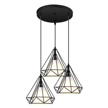 Modern Pendant Lamp Light,  Iron Frame Pendant Lights For Kitchen Island Dining Room Home Decoration Luminaire