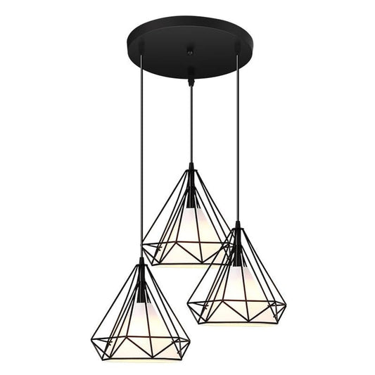 Modern Pendant Lamp Light,  Iron Frame Pendant Lights For Kitchen Island Dining Room Home Decoration Luminaire