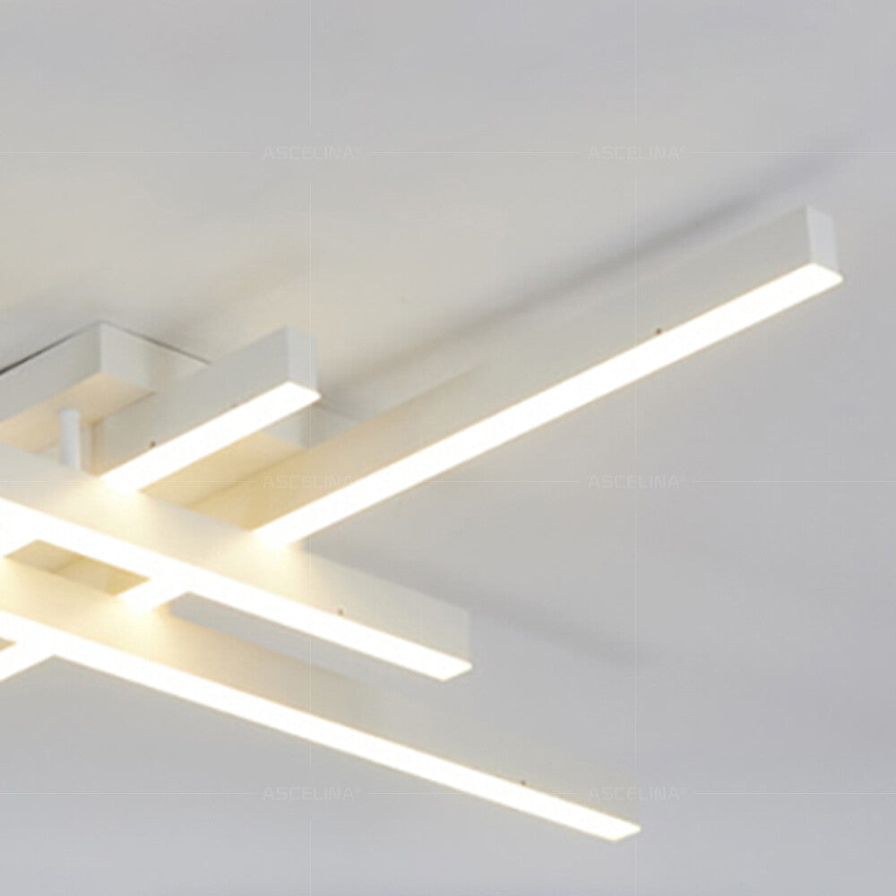 Modern LED Line Shaped Ceiling Light Used For Interior Decoration In Living Rooms Bedrooms Study Rooms Lighiting
