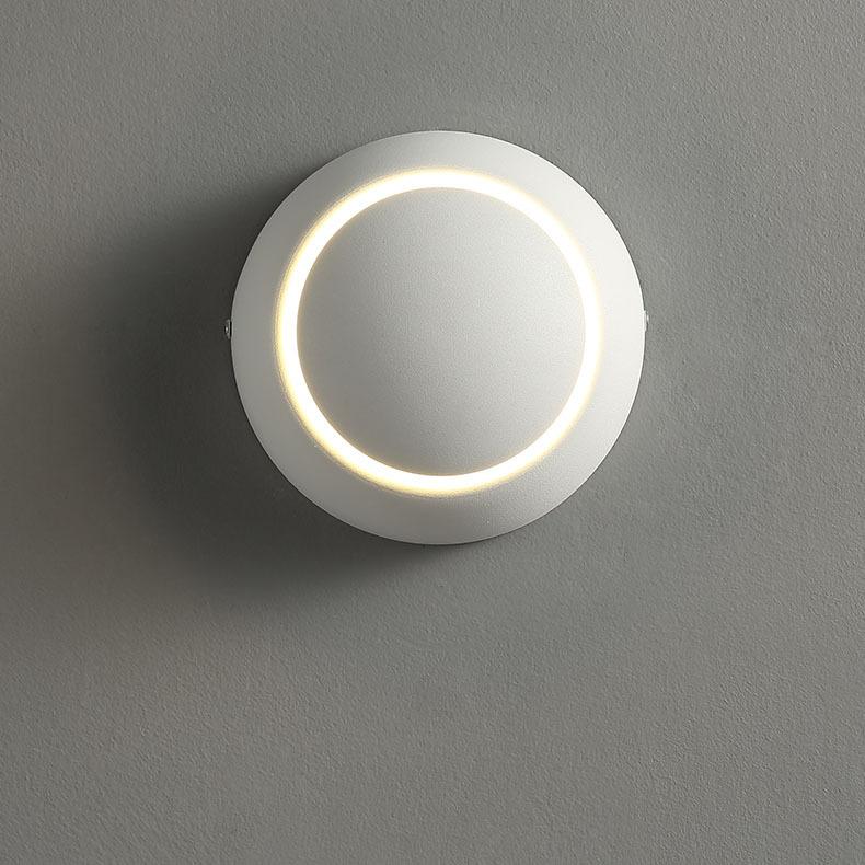 360 Degree Rotary Square Round Bedside Lunar Eclipse Wall Lamp Black and White Living Room Background Wall Stair Decorative Lamps