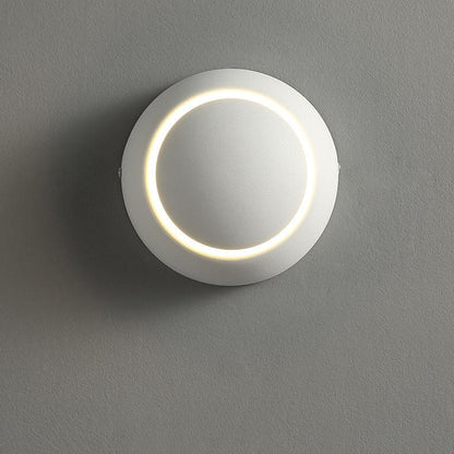 360 Degree Rotary Square Round Bedside Lunar Eclipse Wall Lamp Black and White Living Room Background Wall Stair Decorative Lamps