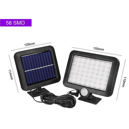 120 COB LED Solar Light Solar Lamp with Motion Sensor Outdoor Garden Spotlight Solar Powered Wall Lamp for Street Path Courtyard