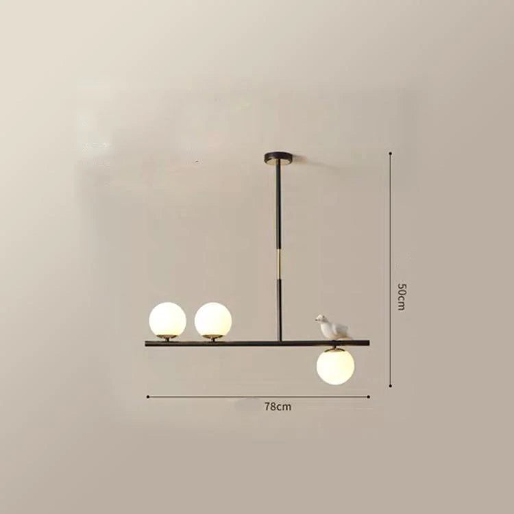 Simple Modern Living Room Bird Decorative Lamp Personalized Creative Hotel Bedroom Nordic LED Light Luxury Dining Room Chandelier