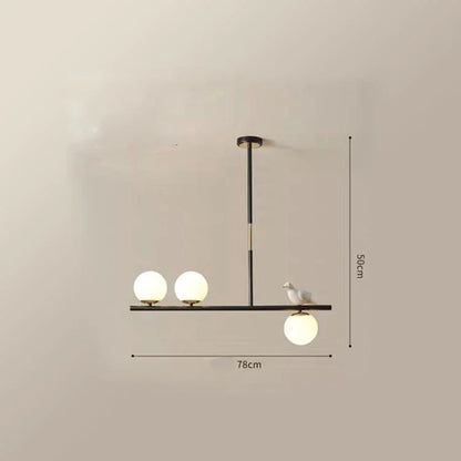 Simple Modern Living Room Bird Decorative Lamp Personalized Creative Hotel Bedroom Nordic LED Light Luxury Dining Room Chandelier
