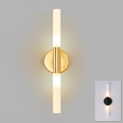 Modern metal tube pipe up down LED wall lamp light sconce Bedroom foyer washroom living room toilet bathroom wall light lamp LED