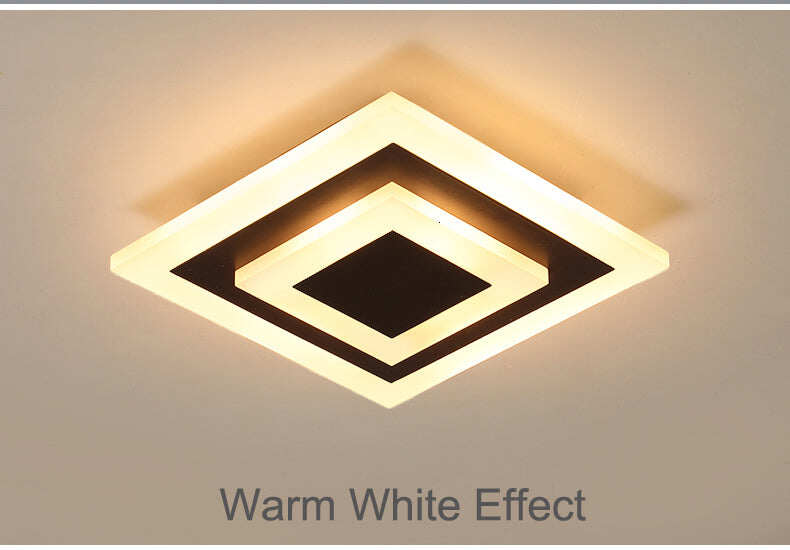 Modern Ceiling Lights 12w For Hallway Balcony Corridor Coffe White Light Lamps Bedroom Luminaria Teto Acrylic Lamparas De Techo
