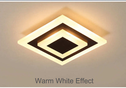 Modern Ceiling Lights 12w For Hallway Balcony Corridor Coffe White Light Lamps Bedroom Luminaria Teto Acrylic Lamparas De Techo