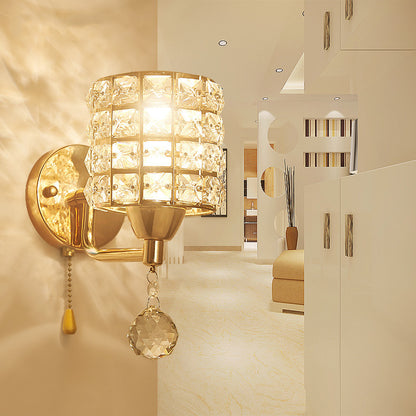 Decorative Crystal Wall Lamps Simple Cyrstal Wall Lights for Bedroom Living Room Crystal Wall Lighting