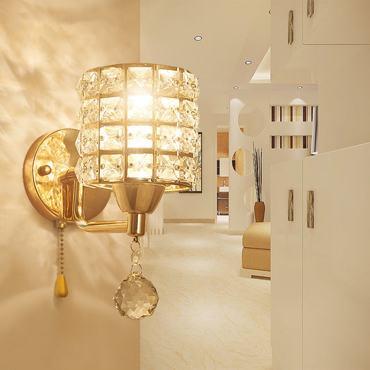 Decorative Crystal Wall Lamps Simple Cyrstal Wall Lights for Bedroom Living Room Crystal Wall Lighting