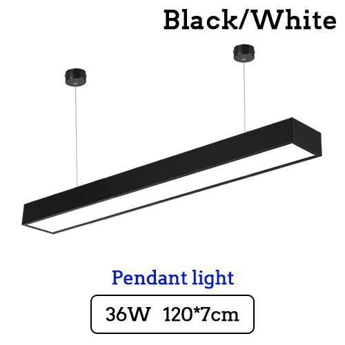 LED Strip Light Splicing Office Chandelier Indoor Surface Mounted Conference Room Exhibition Hall Workbench Hanging Line Light