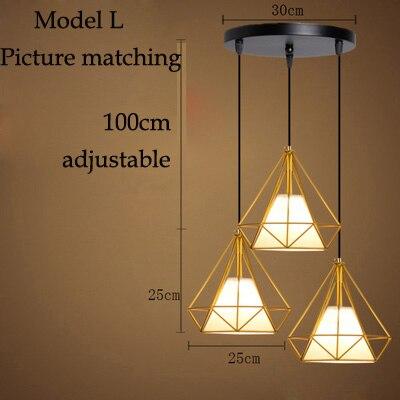 Retro Nordic restaurant chandelier wrought iron personality industrial style creative chandelier lighting living room chandelier