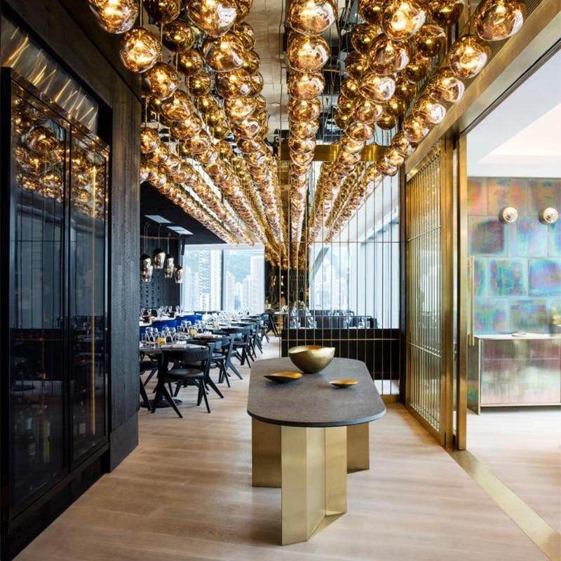 Modern Novelty Art Deco Glass Pendant Light LED E27 With 3 Colors For Living Room Bedroom Restaurant Kitchen Cafe Hotel Office