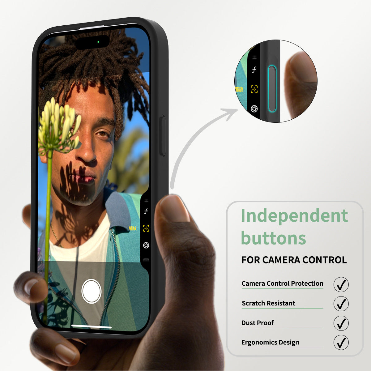 Magnetic Active Touch Camera Button MagSafe Phone Case for iPhone 17 17pro max 16 Pro Translucent Matte Wireless Charge PC Cover