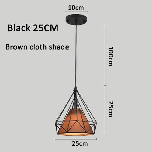 Modern Pendant Lamp Light,  Iron Frame Pendant Lights For Kitchen Island Dining Room Home Decoration Luminaire
