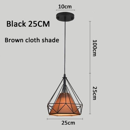 Modern Pendant Lamp Light,  Iron Frame Pendant Lights For Kitchen Island Dining Room Home Decoration Luminaire