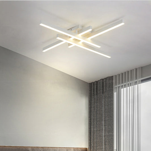 Modern LED Line Shaped Ceiling Light Used For Interior Decoration In Living Rooms Bedrooms Study Rooms Lighiting