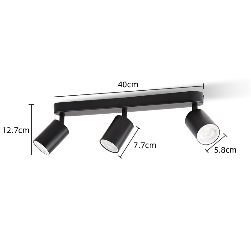 GU10 LED Track Light Spotlight 110-220V Suit Ceiling Lamp GU10 3 Color COB Spot Lights For Kitchen Commercial Living Room