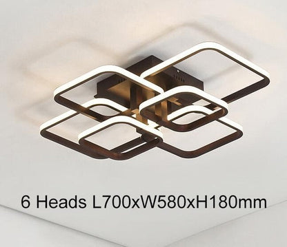 Rectangle Acrylic Aluminum Modern Led ceiling lights for living room bedroom  White Ceiling Lamp Fixtures