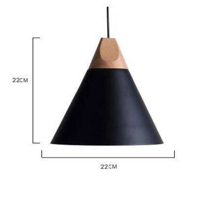 Nordic Combined Bar Real Wood Pendant Lights Multicolor Aluminum Lamp Shade Pendant Lamps for Dining Room Home Lighting Fixture