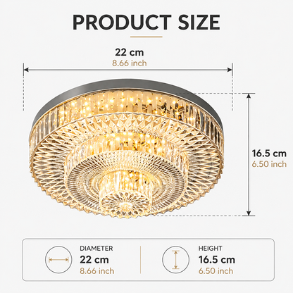 Acrylic Crystal Ceiling lamp Western Style Stretching and Unfolding Ceiling light LED Indoor Lighting 85-245V 40W living Room