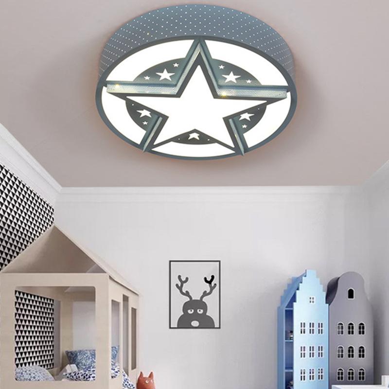 Modern Ceiling Light With Remote Control And Bluetooth Speaker For Kids Room Light