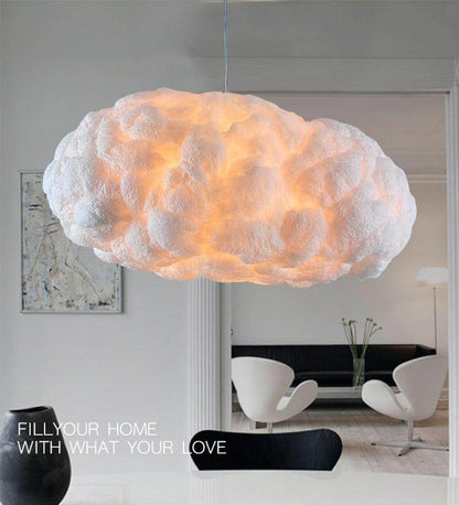 Nordic Clouds Pendant Lights Silk Lamp Dark Clouds Hanglamp Personality Decorate Hanging Light For Hotel Lobby Restaurant
