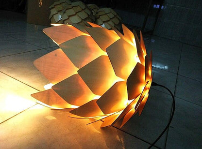 Modern Pendant Lights Pinecone Kitchen Lamp LED Loft Lighting Vintage Wood Lamp