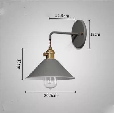 Copper Wall Lamp Nordic Lamp Macaron Wall Lamp Color Children's Room Bedside Lamp Creative Personality Wall Lamp