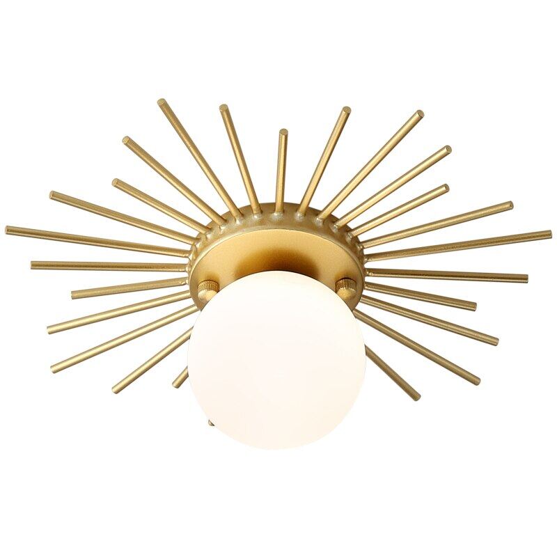 Corridor lights aisle lights creative nordic minimalist modern balcony lights all copper crystal ceiling lights home lights porc