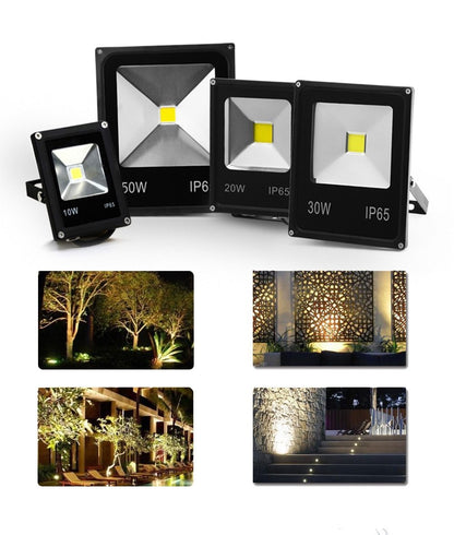 Led Floodlight 10W 20W 30W 50W Outdoor Spotlight Flood Light AC 220V 240V Waterproof IP65 Professional Lighting Lamp