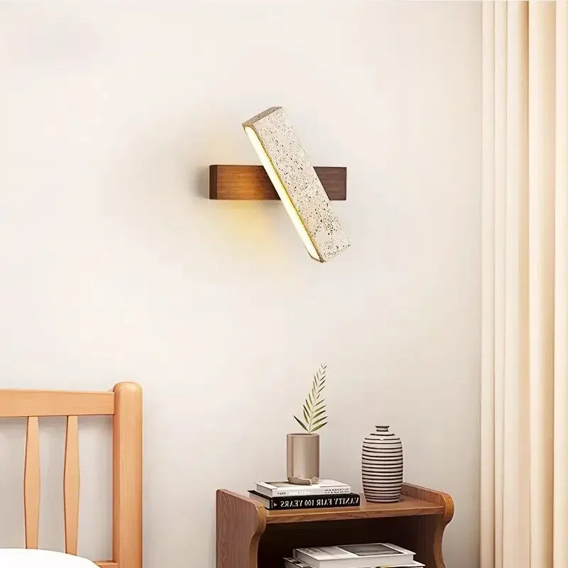 Natural Stone Wall Lamp Art Decor Sconce For Foyer Dining Room Bedroom Stairs Aisle Corridor Atmosphere Lighting