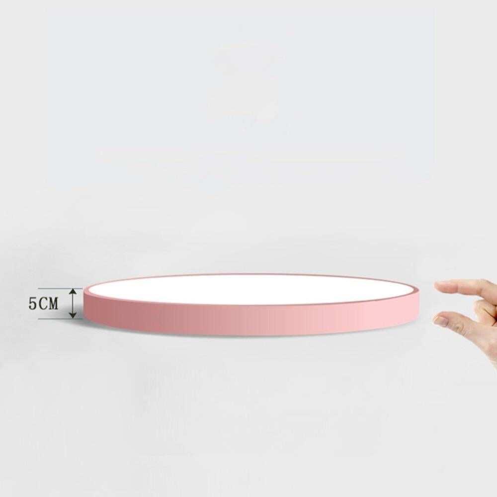 Modern Macaron Panel Lamp LED Ceiling Light Fixture Remote Control Hall Surface Mount Flush Bedroom Living Room Round Lighting