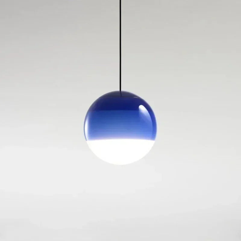 Gradient Colorful Pendant Light LED Modern Chandelier Hanging Lamps For Bedroom Living Rooms Indoor Lighting