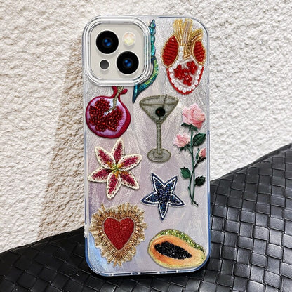 Starfish Flower Case for iPhone 17Pro 16 15 14 13 12 11 Pro Max XR 7 8 Plus Shockproof Cover Dustproof Casing