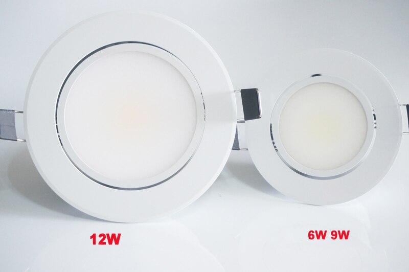 6w 9w 12w HKOSM Led Downlight White Body dimmable spot cob Lighting Fixtures Recessed Down Lights Indoor Light