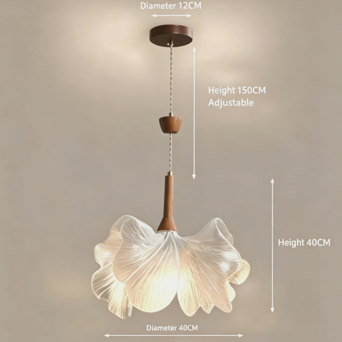 Flower Shaped Pendant Light Modern Minimalist Chandelier for Dining Room Living Room Bedroom Cafe Decor