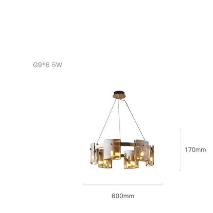 Modern Light Luxury Living Room Chandelier Simple Bedroom Creative High-end Nordic Restaurant Bar Main Light
