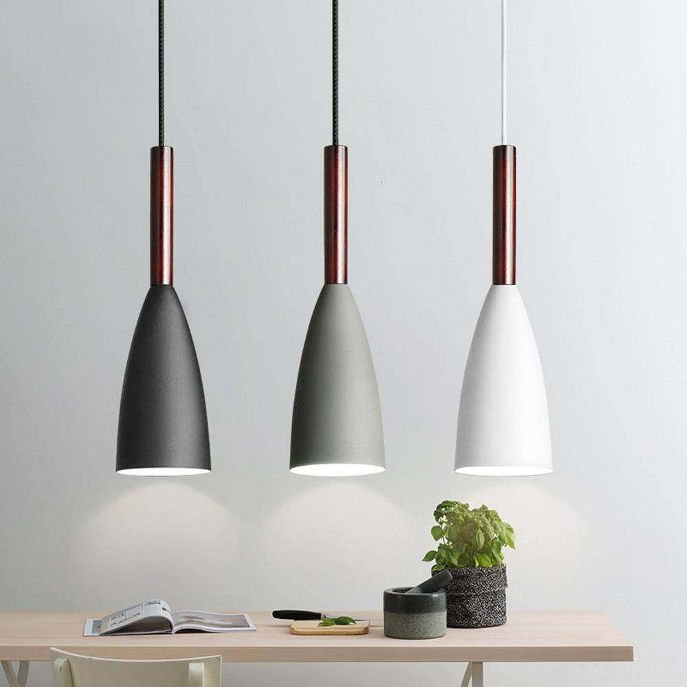 Nordic simple pendant light E27 LED modern  led hanging lamp for bedroom living room lobby restaurant bar Art creative lightings