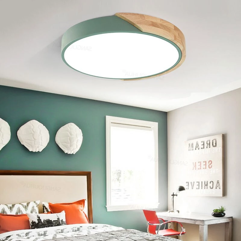 Modern LED Ceiling Light For Living Room Lighting Fixtures Bedroom Kitchen Surface Mount Ceiling Lamp White Black Gray
