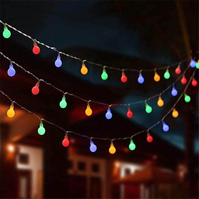 3M 5M 10M AA Battery LED Ball String Lights Christmas lights indoor Garland on Batteries Wedding Xmas Decoration light