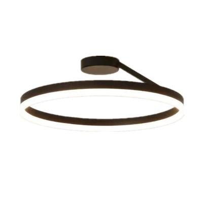 Black and White LED Ceiling Lamp Bedroom Lamp Modern Simple Living Room Net Red Room Round