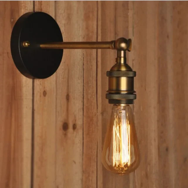 American Single Head Wall Lamp Industrial Style Retro Staircase E27 Wall Lamp