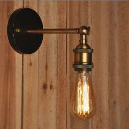 American Single Head Wall Lamp Industrial Style Retro Staircase E27 Wall Lamp