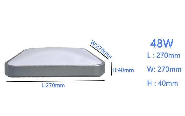 Ceiling Led Lighting Lamps RC Dimmable Square Modern Bedroom Living Room Lamp Surface Mounting Balcony  24w  36w 40w  Ceiling